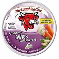 The Laughing Cow Creamy Swiss (Pack of 2) 8 Wedges per Pack