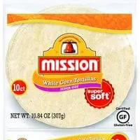 Mission Super Size White Corn Tortillas | Gluten Free, Trans Fat Free | Large Soft Taco Size | 10 Count