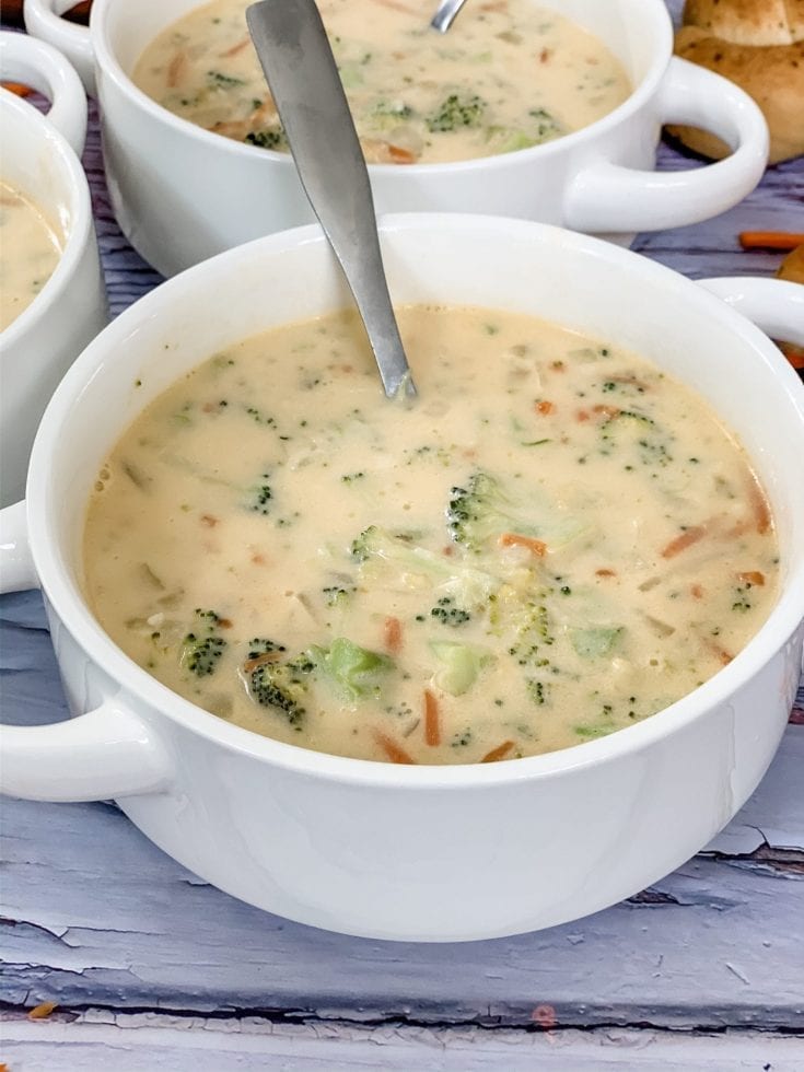 Lightened Up Broccoli Cheese Soup