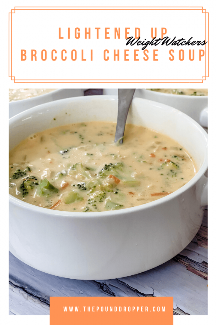 Lightened Up Broccoli Cheese Soup - Pound Dropper