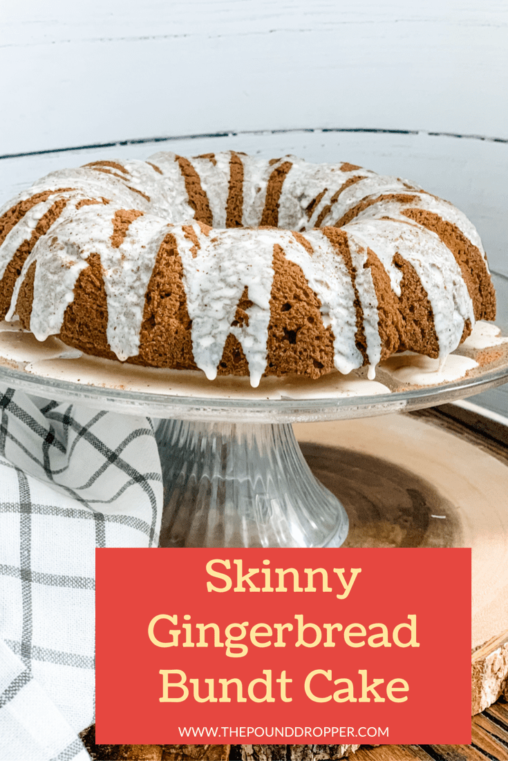 Skinny Gingerbread Bundt Cake Pound Dropper