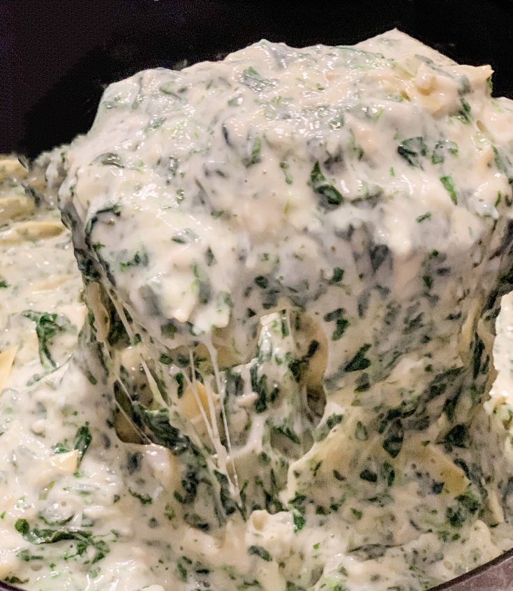 Low Point Slow Cooker Artichoke Spinach Dip