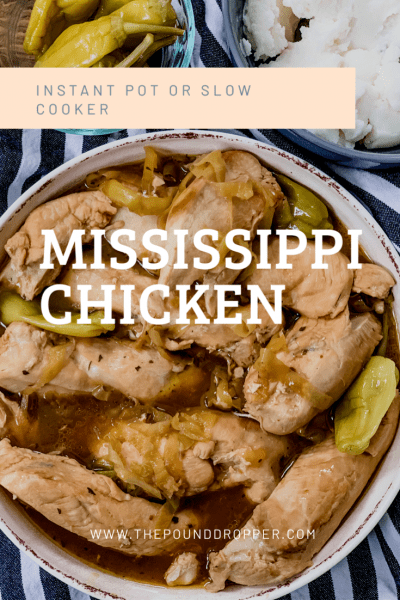 Instant Pot or Slow Cooker Mississippi Chicken - Pound Dropper