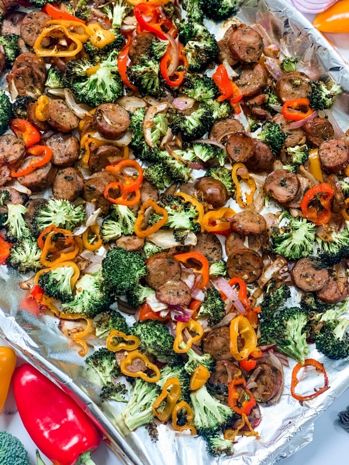 Sheet Pan Sausage with Veggies - The Defined Dish