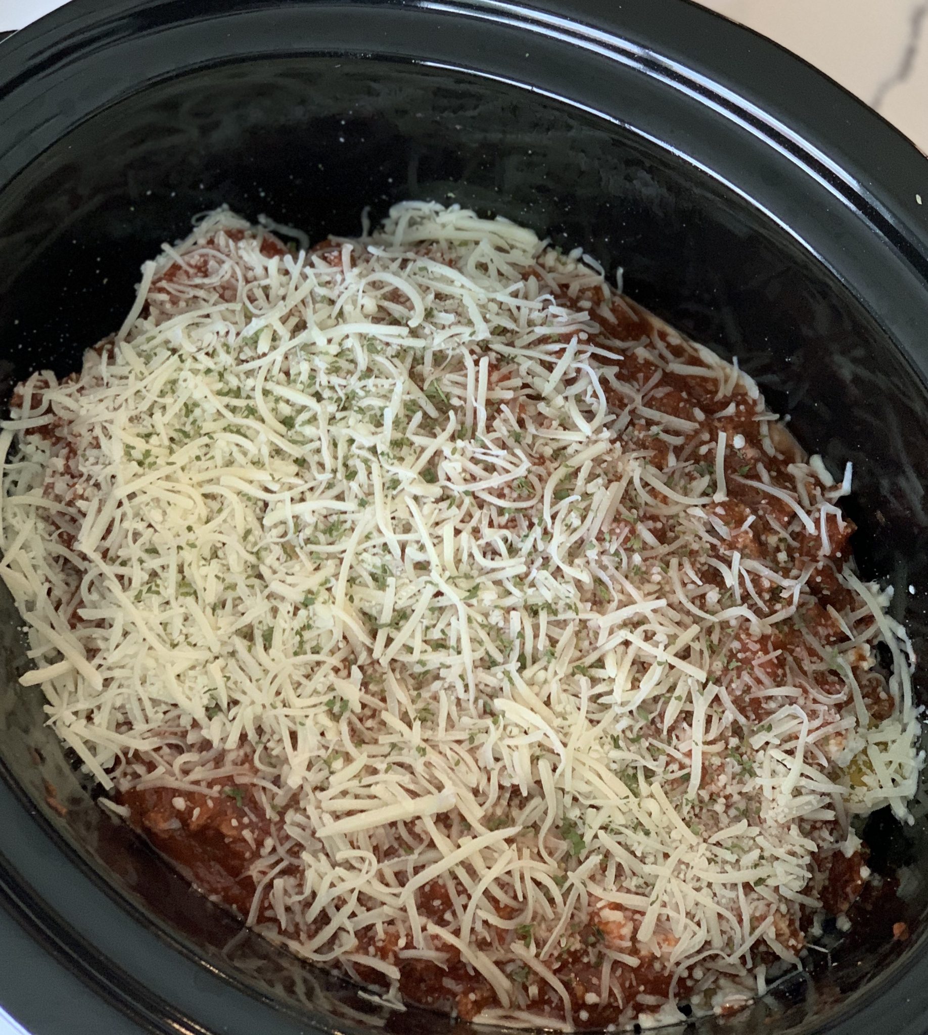 Skinny Crockpot Lasagna - Pound Dropper