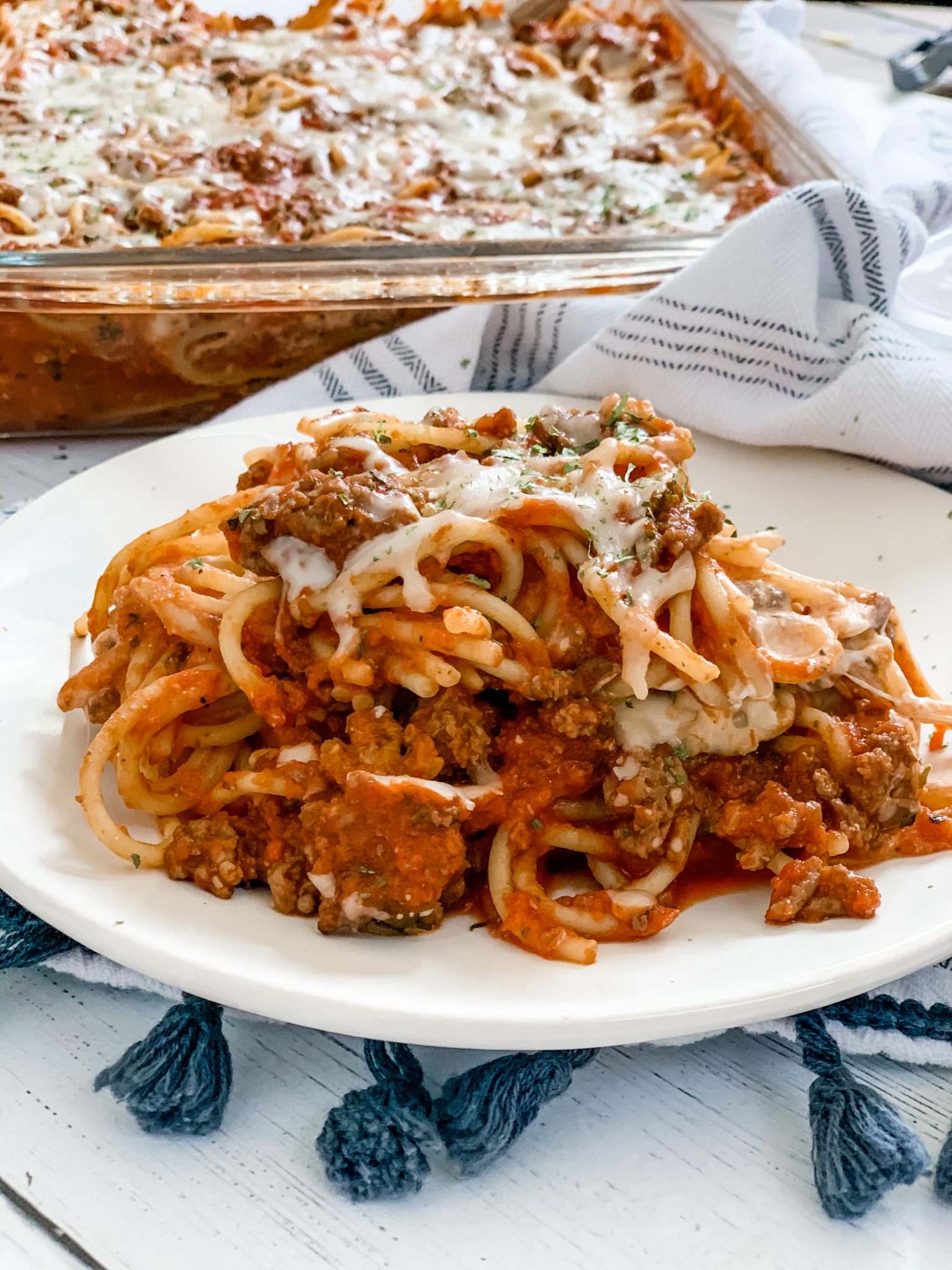 Skinny Spaghetti Casserole - Pound Dropper