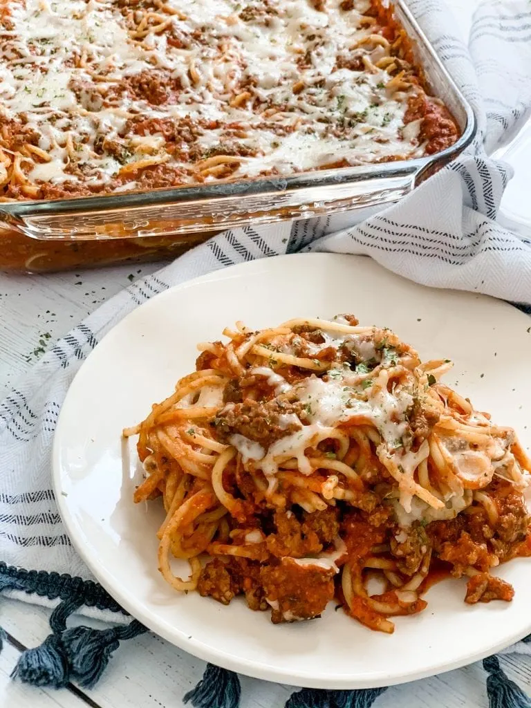 Skinny Spaghetti Casserole - Pound Dropper