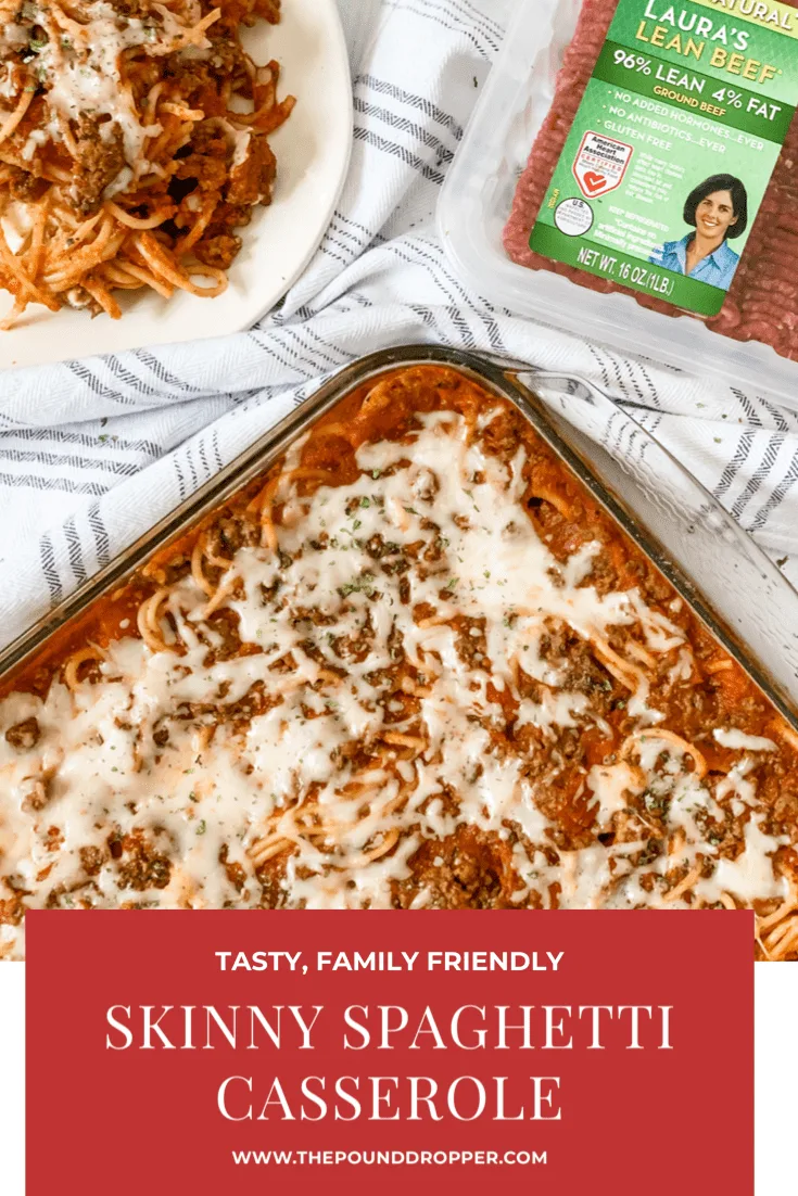 WW Friendly: Skinny Spaghetti Casserole. Who doesn't love spaghetti and lasagna? This Skinny Spaghetti Casserole is a mix between a classic lasagna and a baked spaghetti- a prefect combination!  This recipe is a family favorite!  via @pounddropper