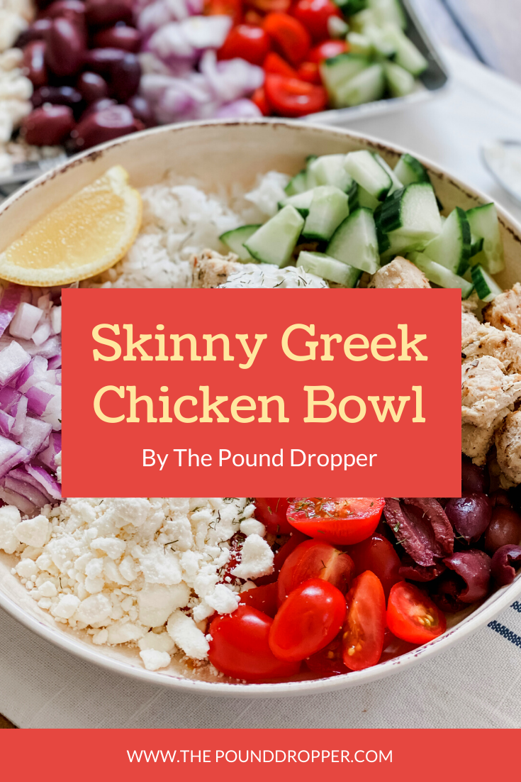 Skinny Greek Chicken Bowls via @pounddropper