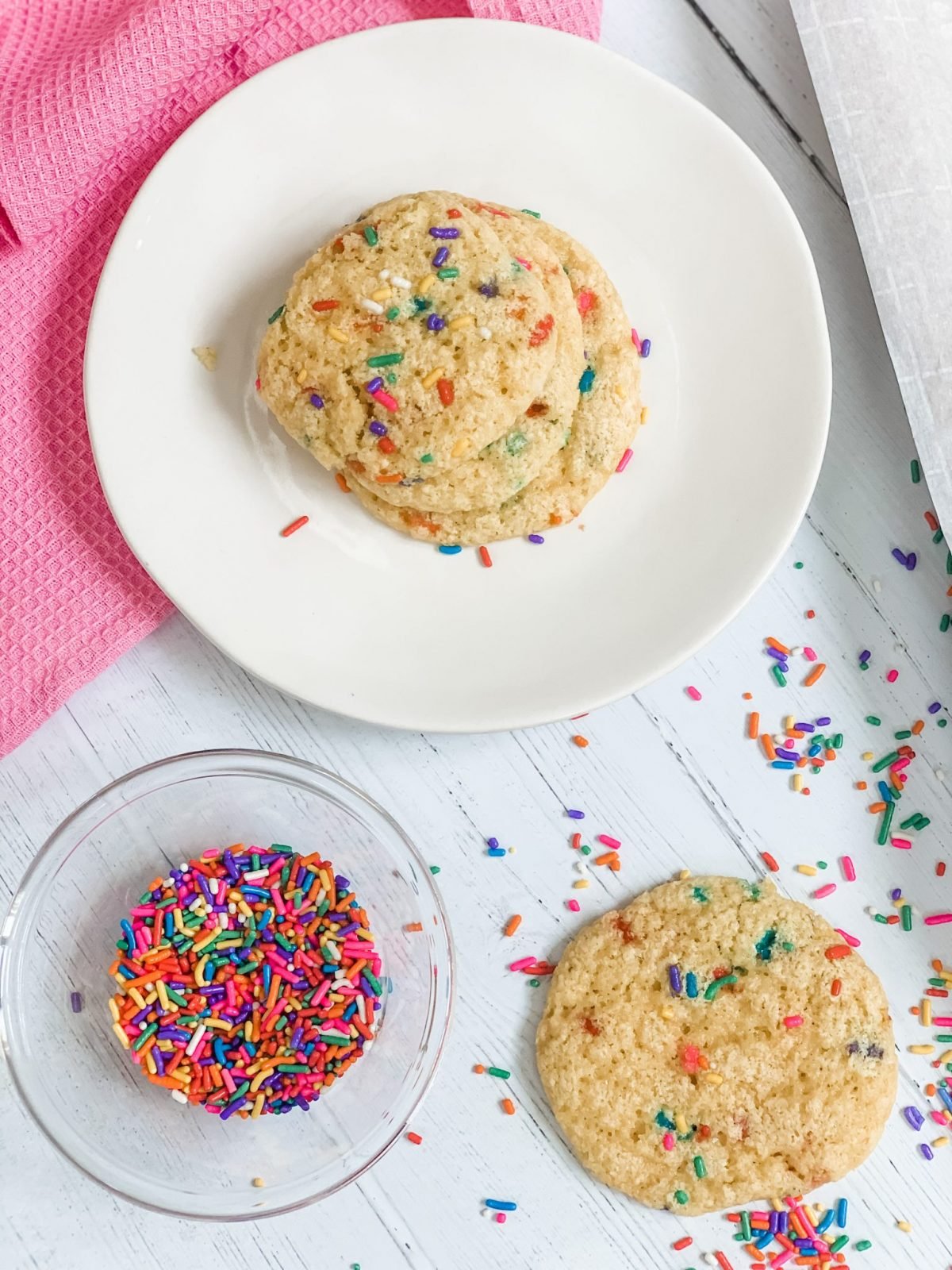 Two Point Funfetti Cake Mix Cookies - Pound Dropper