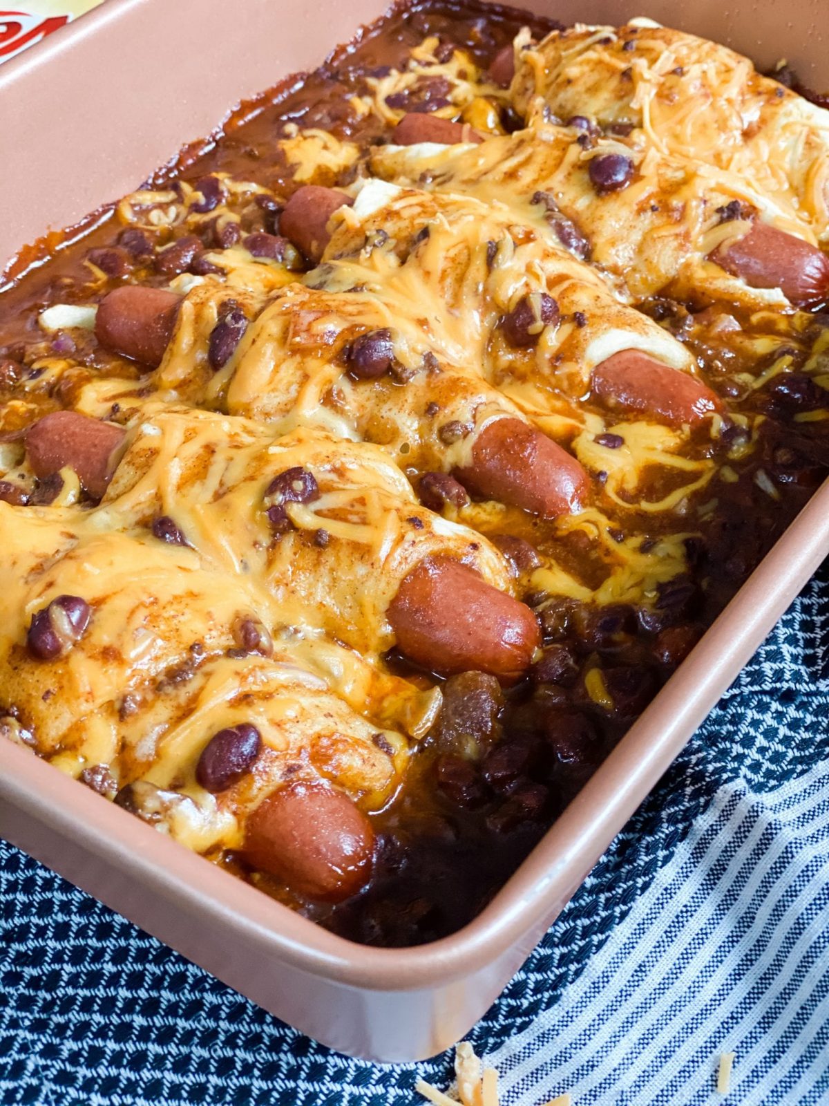 Skinny Chili Cheese Dog Casserole Pound Dropper