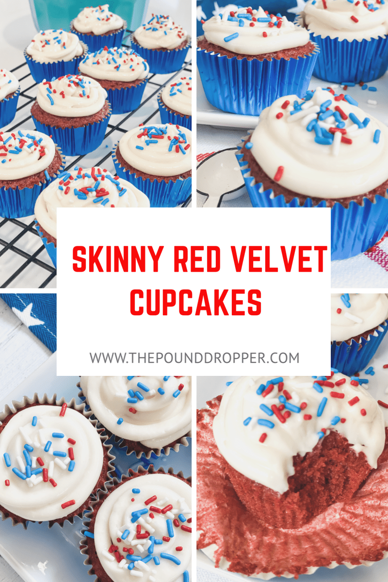 Skinny Red Velvet Cupcakes via @pounddropper