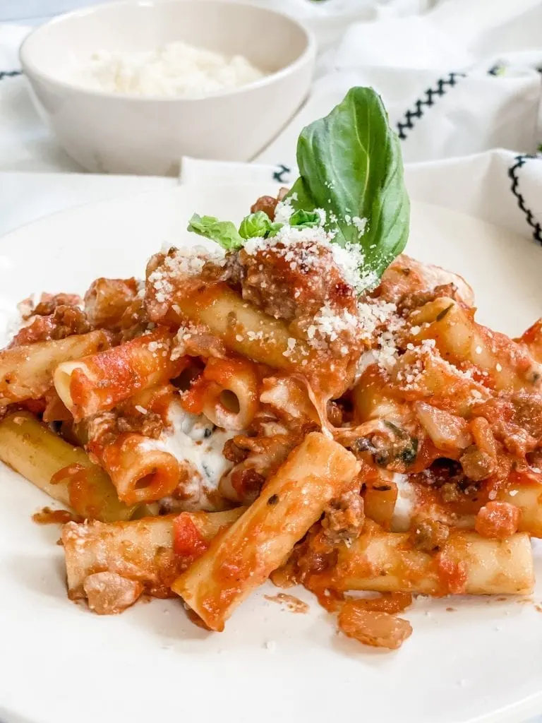 Lightened Up Ziti Bake - Pound Dropper