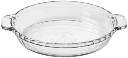 Anchor Hocking 81214L11 Oven Basics 9.5-Inch Deep Pie Plate, Clear
