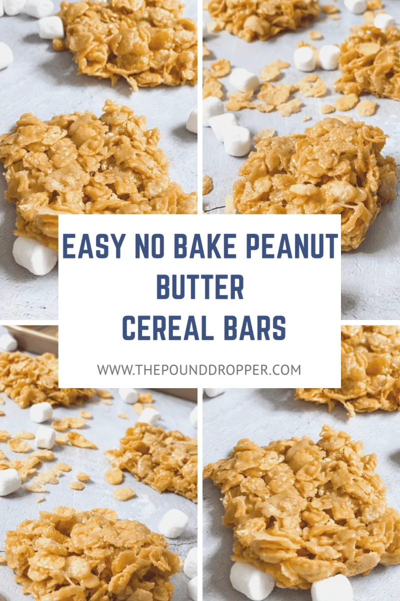 Easy No Bake Peanut Butter Cereal Bars via @pounddropper
