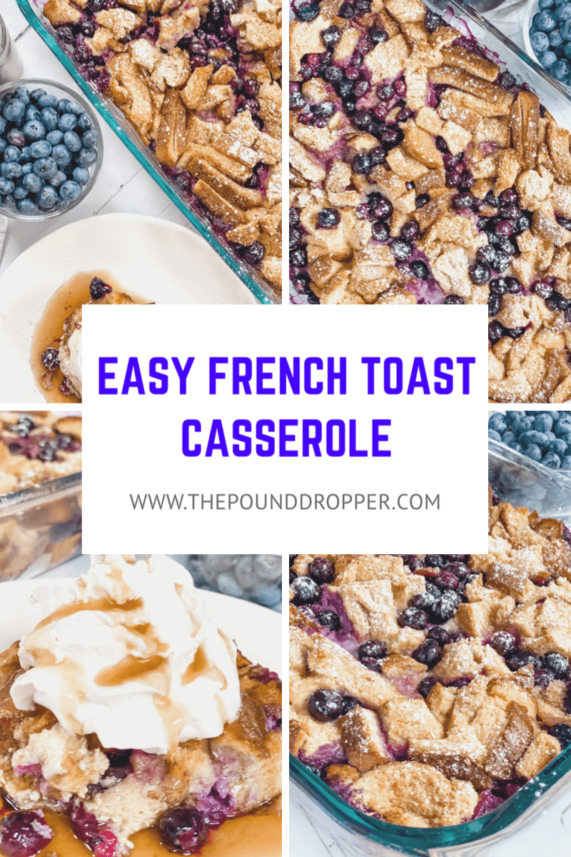 This Easy French Toast Casserole is a quick and easy breakfast, brunch, or dinner option that can be cooked right away or assembled ahead of time and cooked the next morning! via @pounddropper