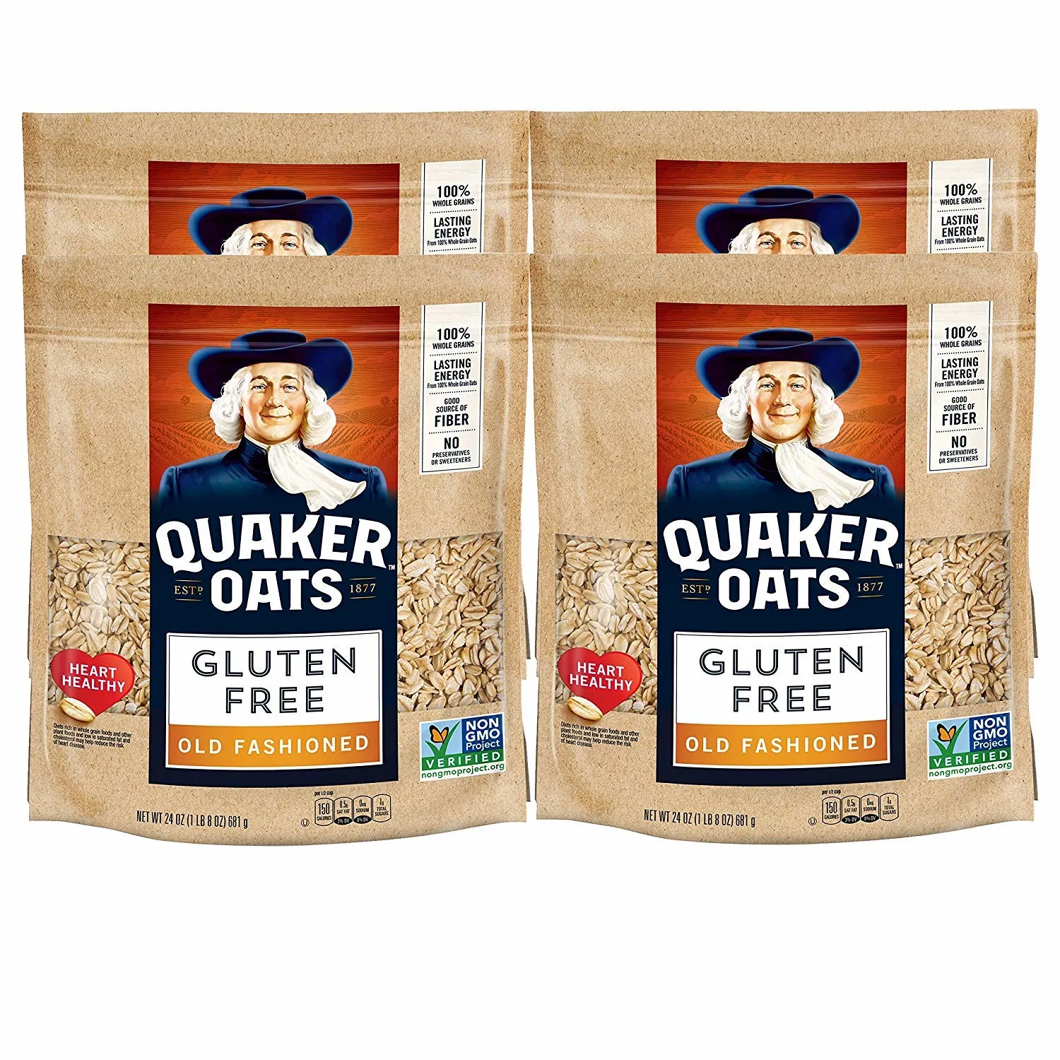 Quaker Gluten Free Old Fashioned Rolled Oats.
