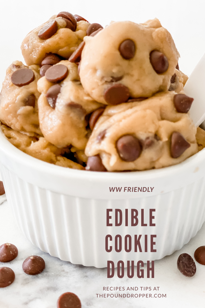 WW Friendly Edible Cookie Dough via @pounddropper