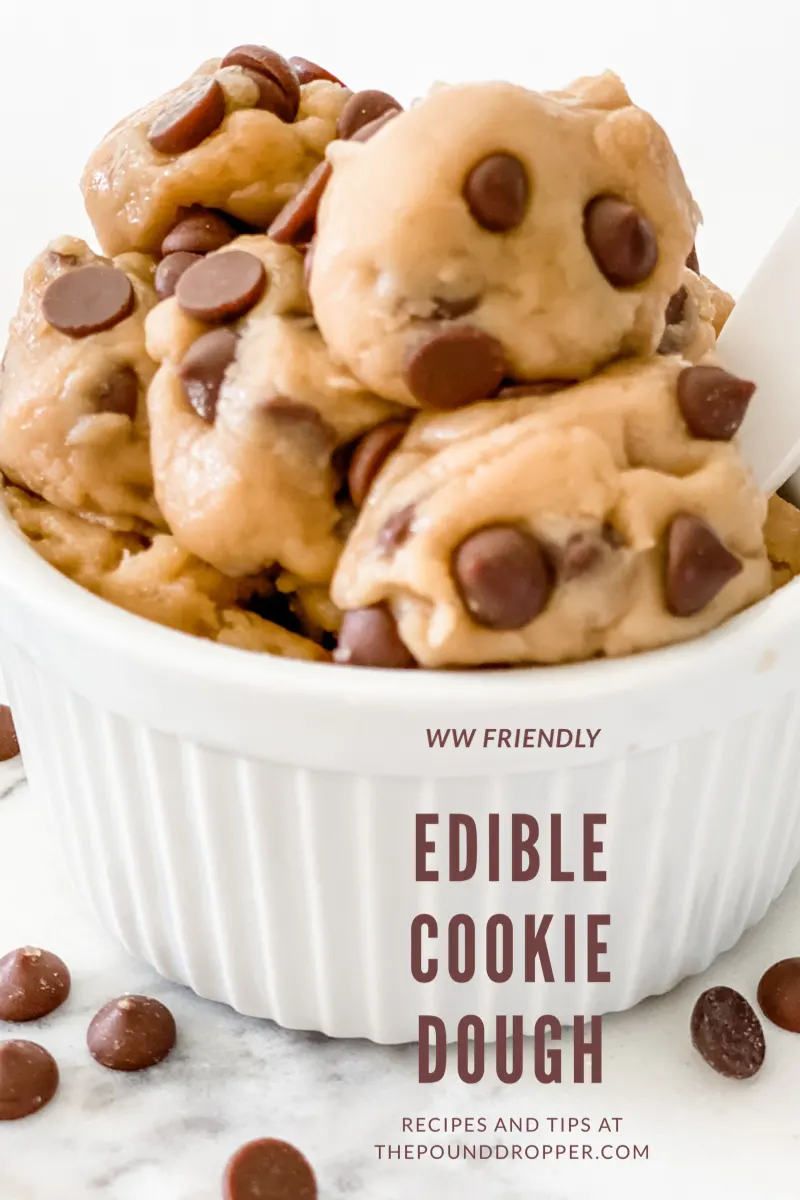 WW Friendly Edible Cookie Dough via @pounddropper