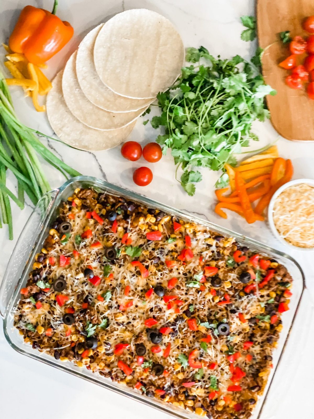 Easy Lightened Up Mexican Casserole - Pound Dropper