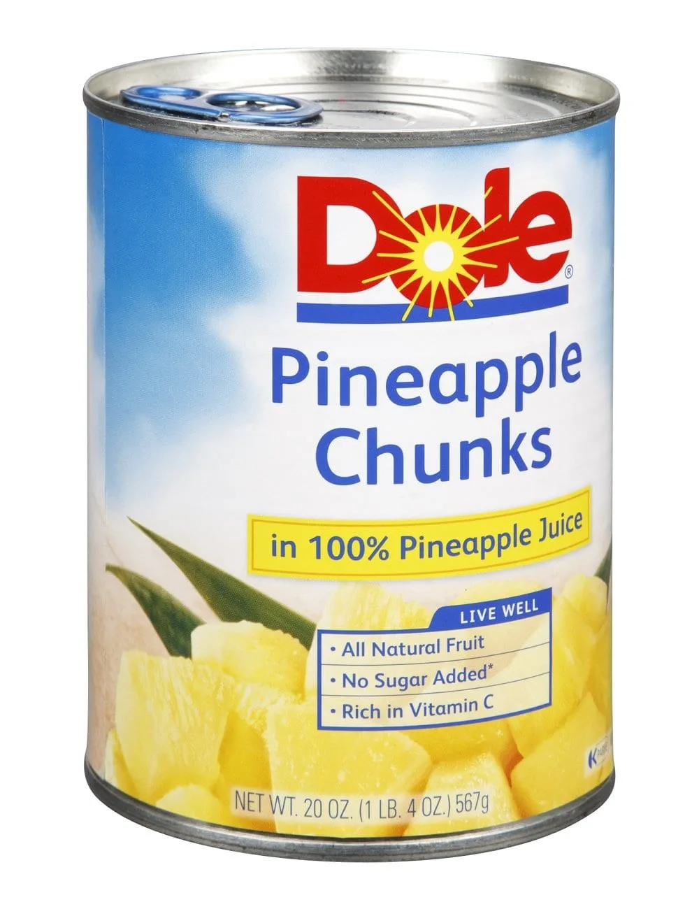 Dole, Pineapple Chunks in 100% Pineapple Juice
