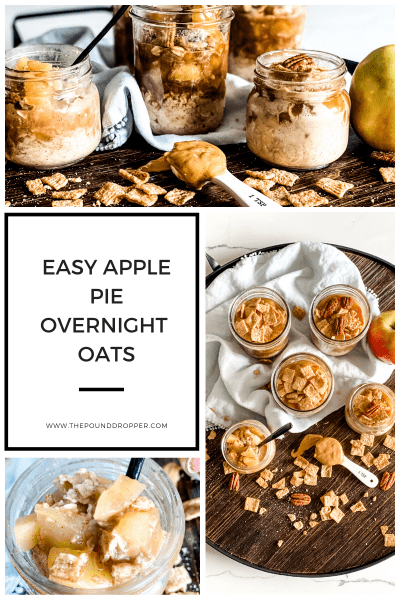 Easy Apple Pie Overnight Oats - Pound Dropper