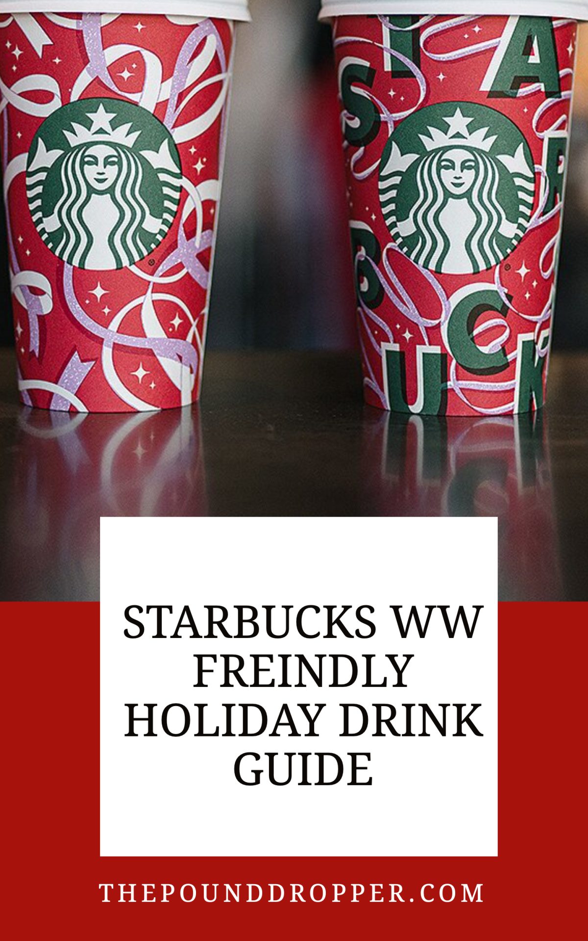 Starbucks WW Friendly Holiday Drink Guide via @pounddropper