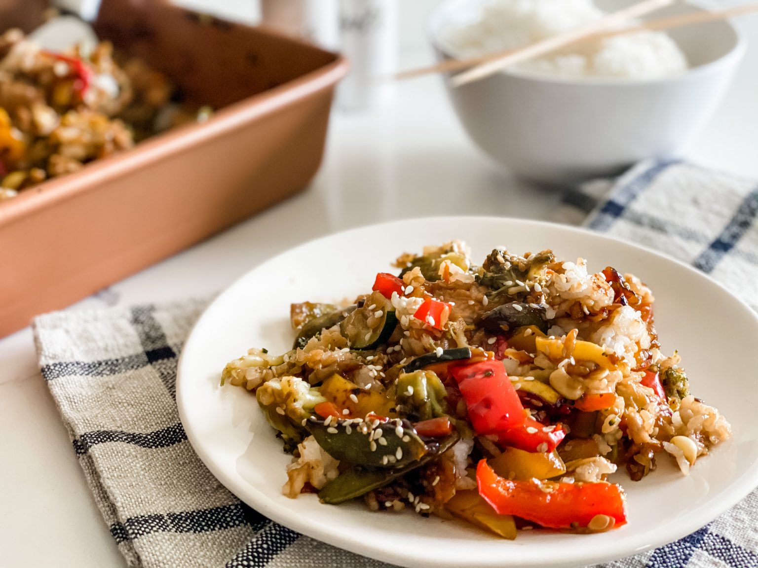 Easy Teriyaki Chicken and Rice Casserole Pound Dropper