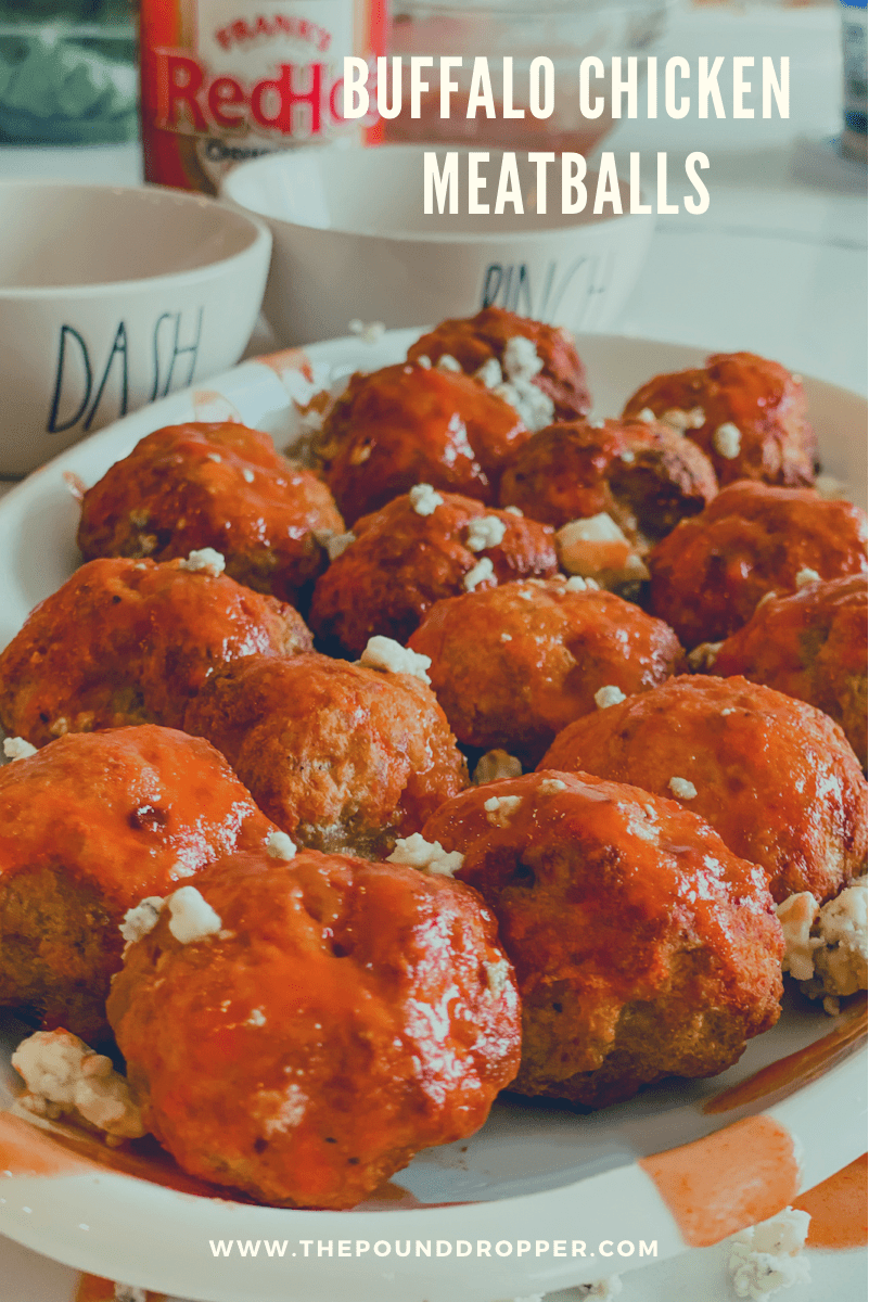 Buffalo Chicken Meatballs  via @pounddropper