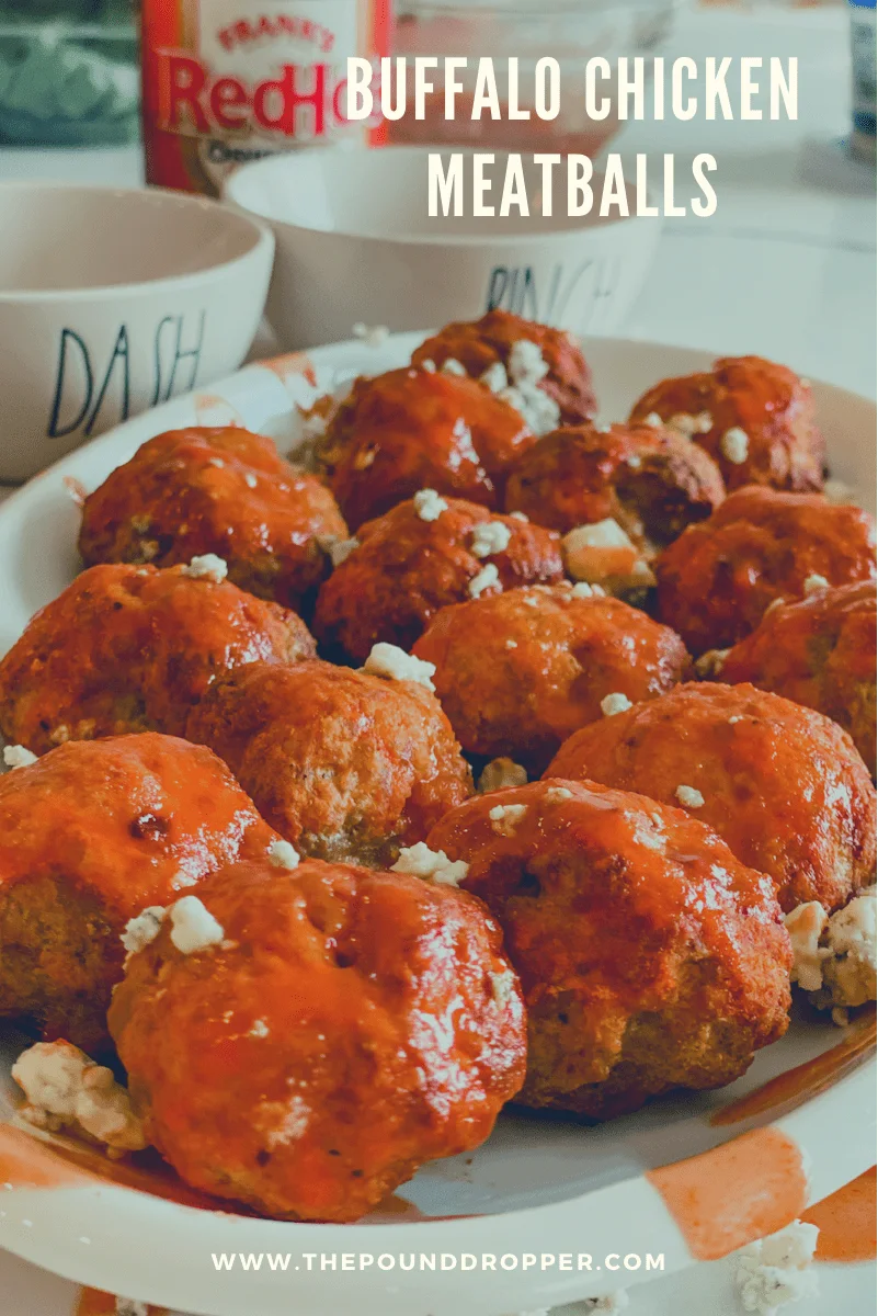 Buffalo Chicken Meatballs Pound Dropper
