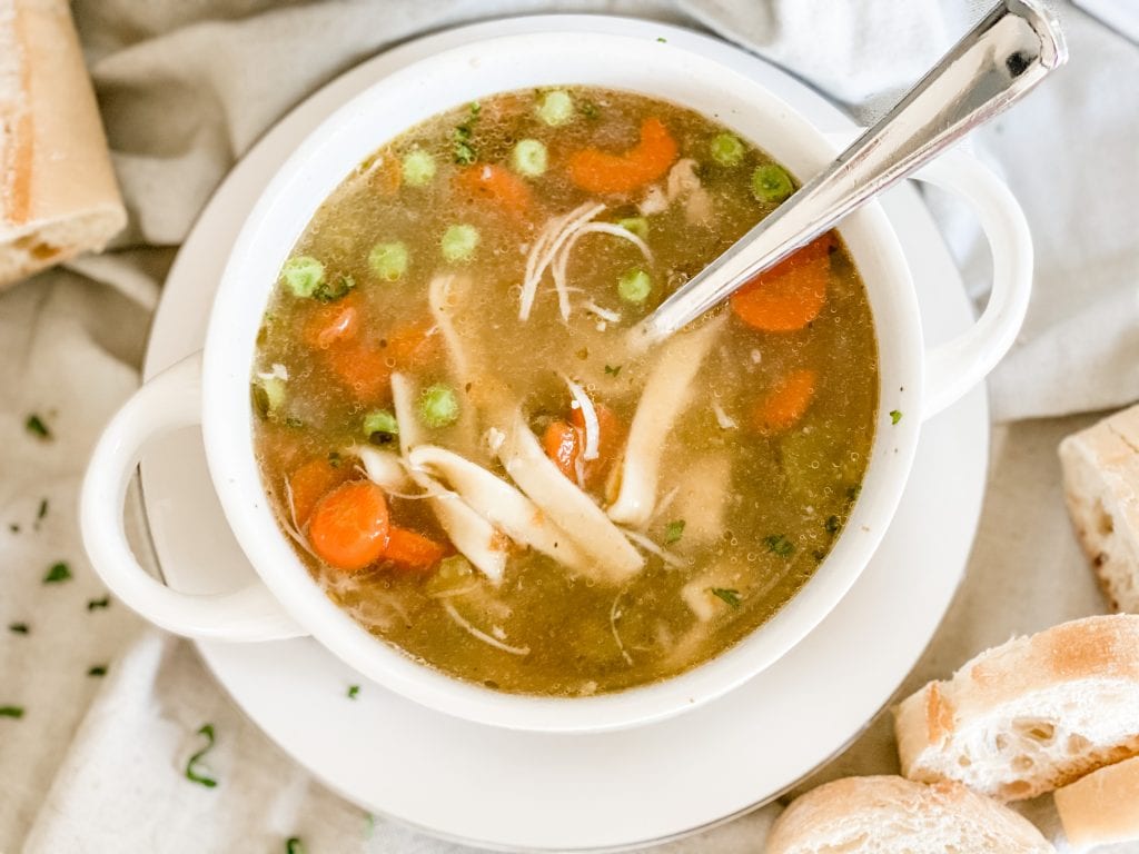 Grandma's Homemade Chicken Noodle Soup (Stovetop or Pressure Cooker) -  Familystyle Food