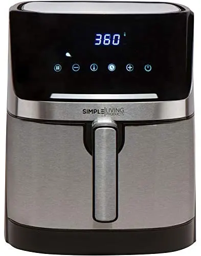 Simple Living Products XL Digital Air Fryer with 5.8 Quart 