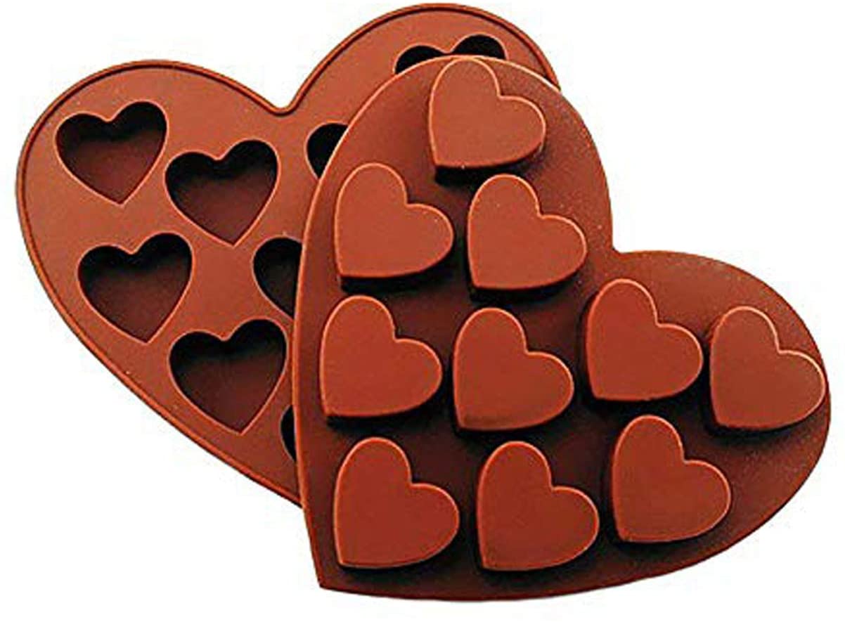 Silicone Heart Shaped Chocolate Molds