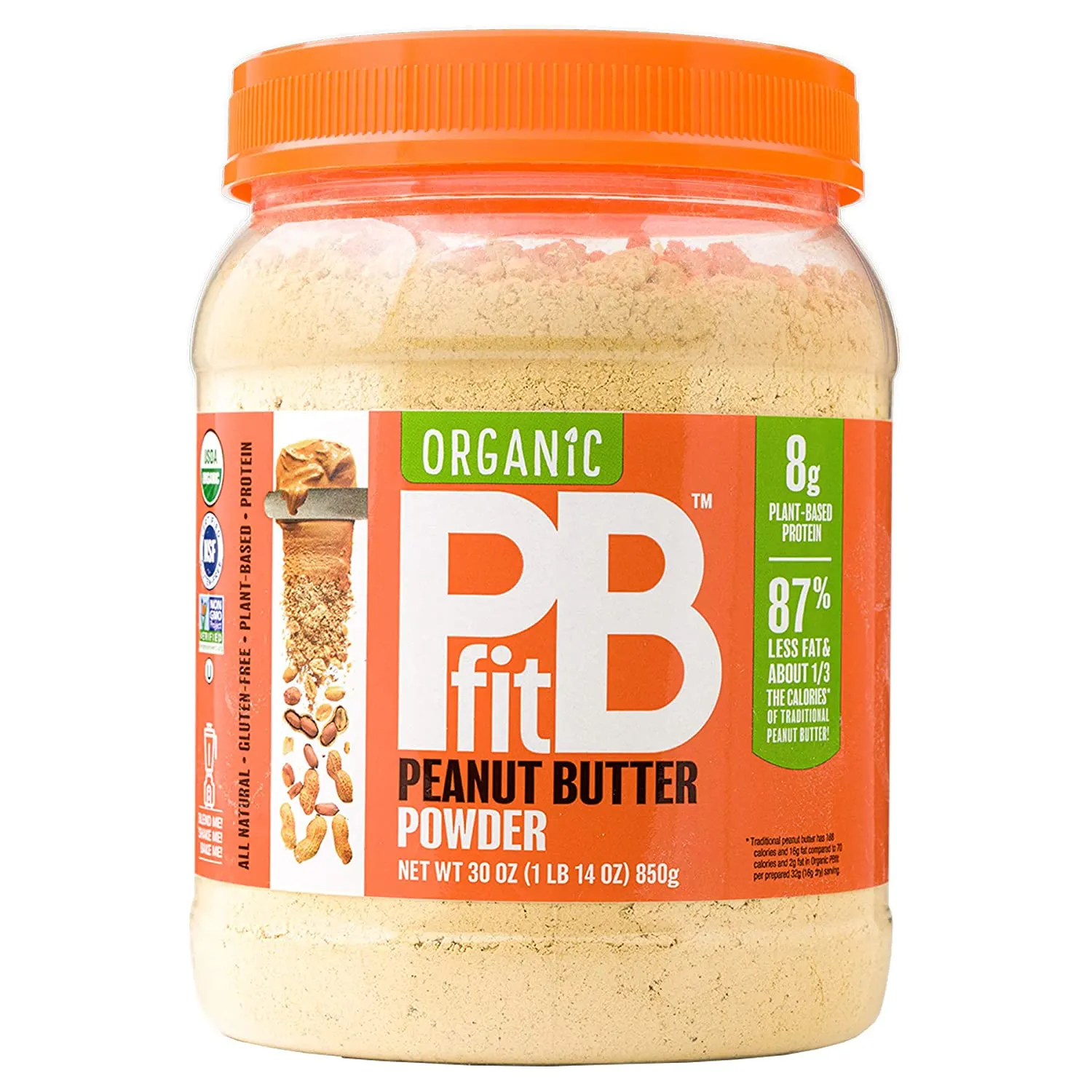 PBfit All-Natural Organic Peanut Butter Powder, Powdered Peanut Spread
