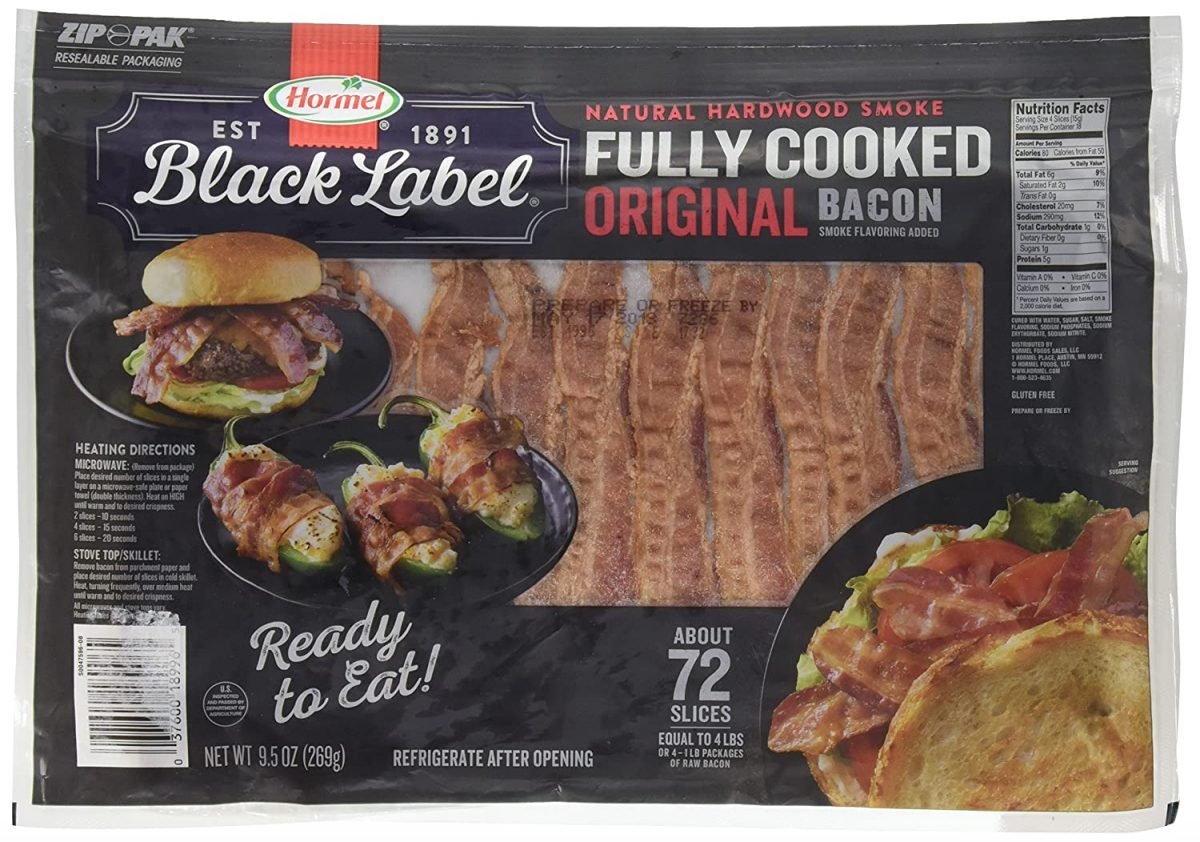 Hormel® Black Label Fully Cooked Bacon