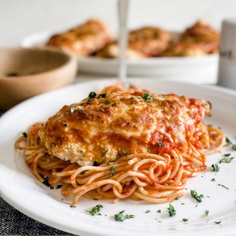 Easy Baked or Air Fryer Chicken Parmesan - Pound Dropper