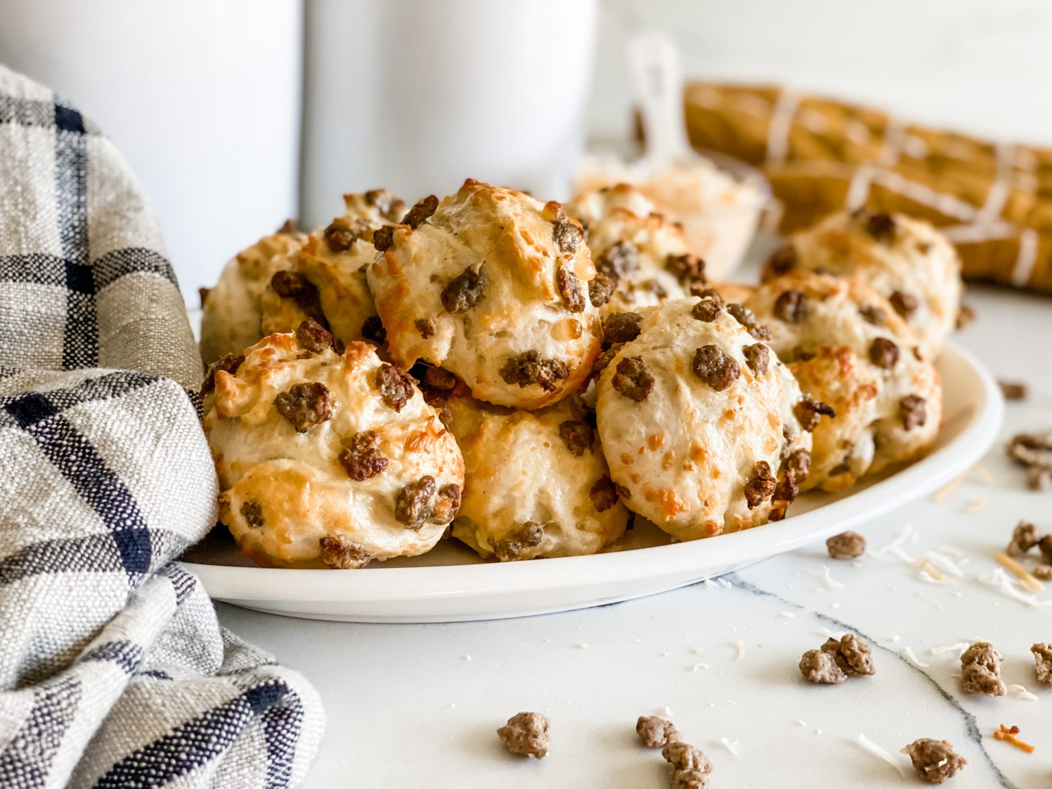 Sausage and Cheese Biscuits Pound Dropper