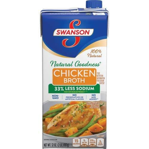 Swanson Natural Goodness Chicken Broth Carton
