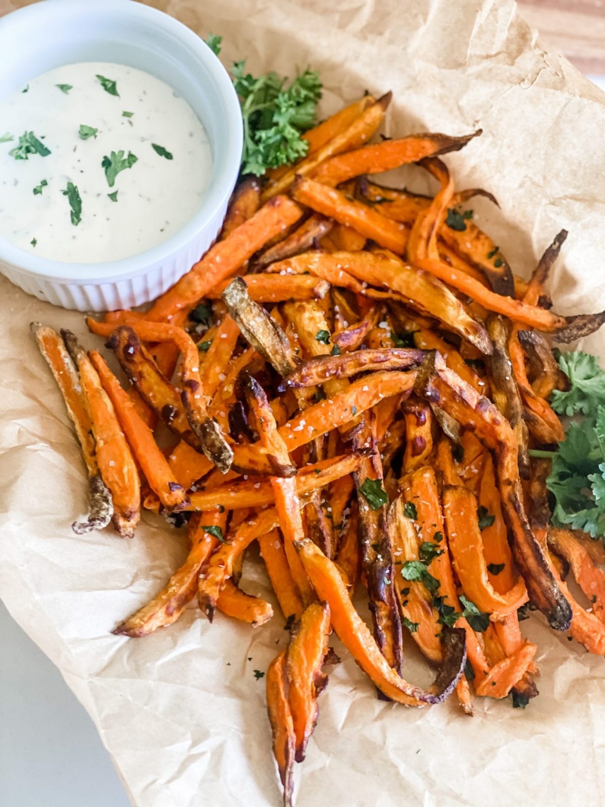 Easy Air Fryer Sweet Potato Curly Fries - Adventures of a Nurse