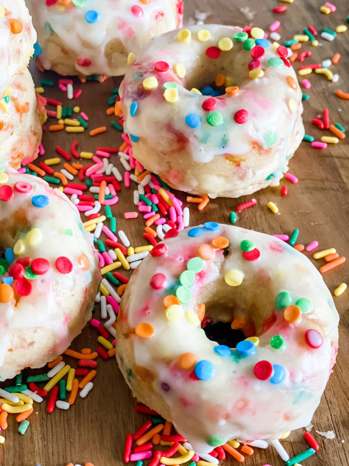 Easy Baked Funfetti Donuts Pound Dropper