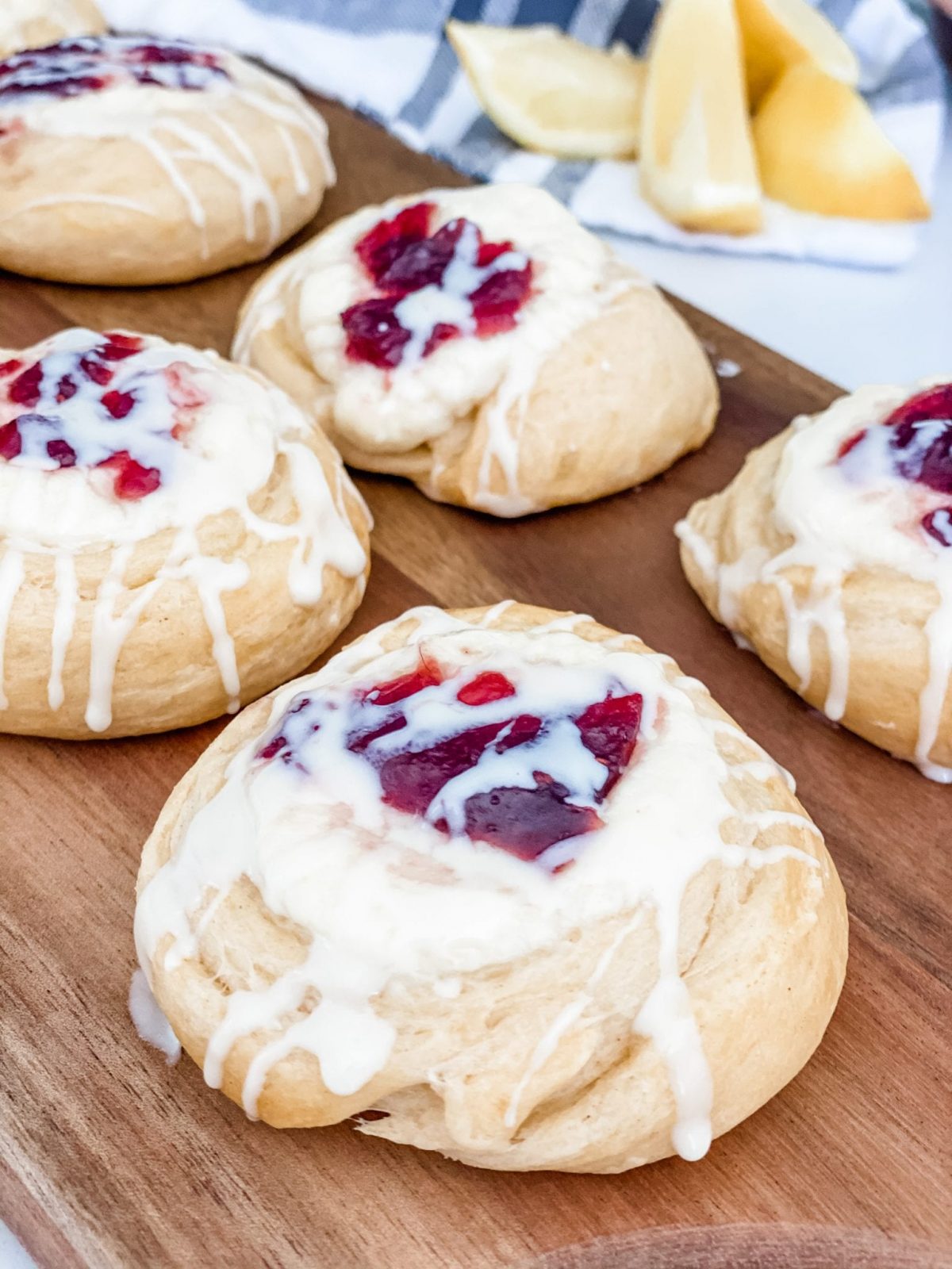 Easy Crescent Roll Cream Cheese Danishes - Pound Dropper