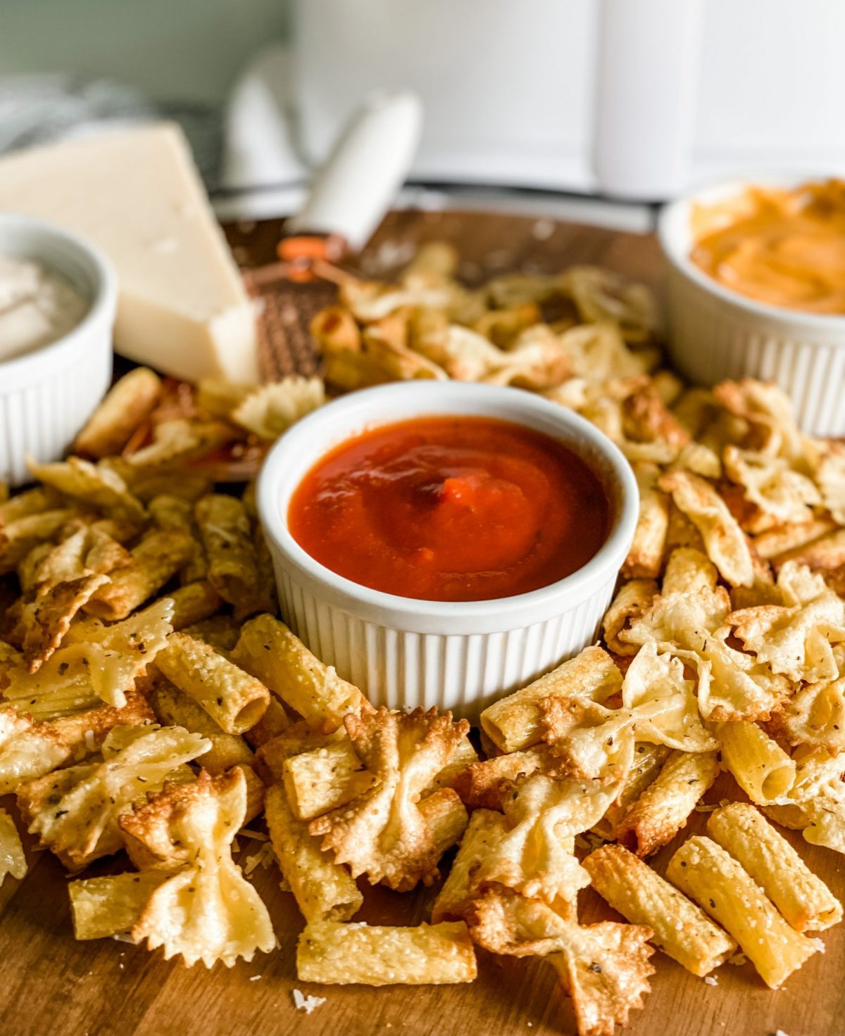 Pasta Chips Air Fryer Or Oven Baked Pound Dropper