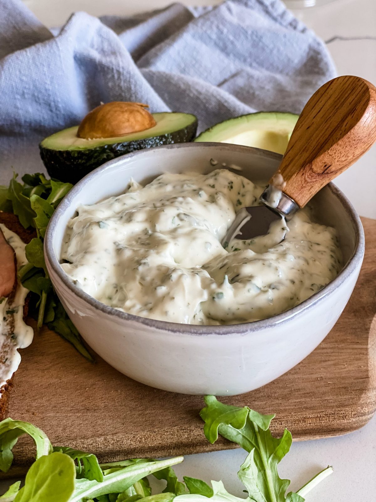 Easy Lightened Up Basil Mayonnaise Pound Dropper