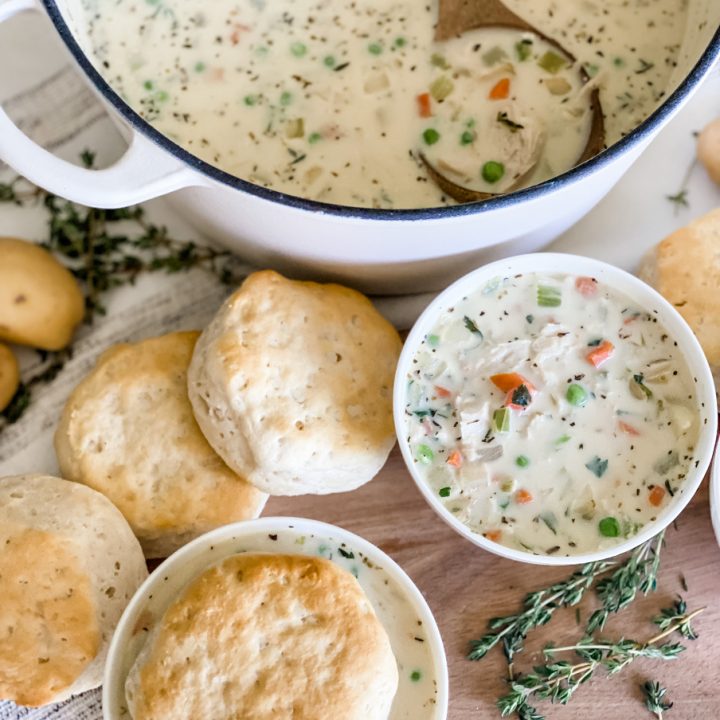 Skinny Chicken Pot Pie Soup-image