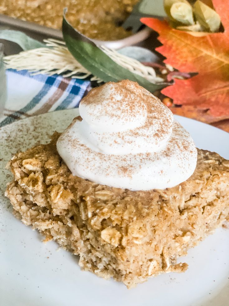 Quick and Easy Pumpkin Baked Oatmeal