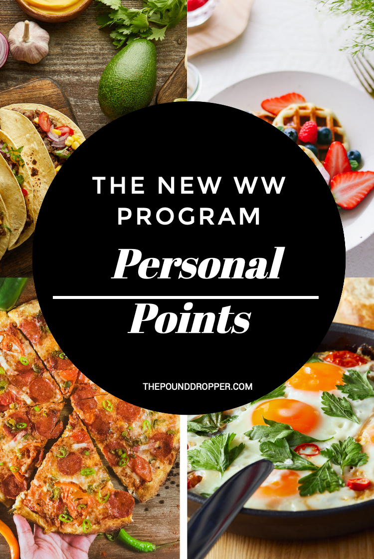 New Weight Watchers Plan WW Personal Points Pound Dropper