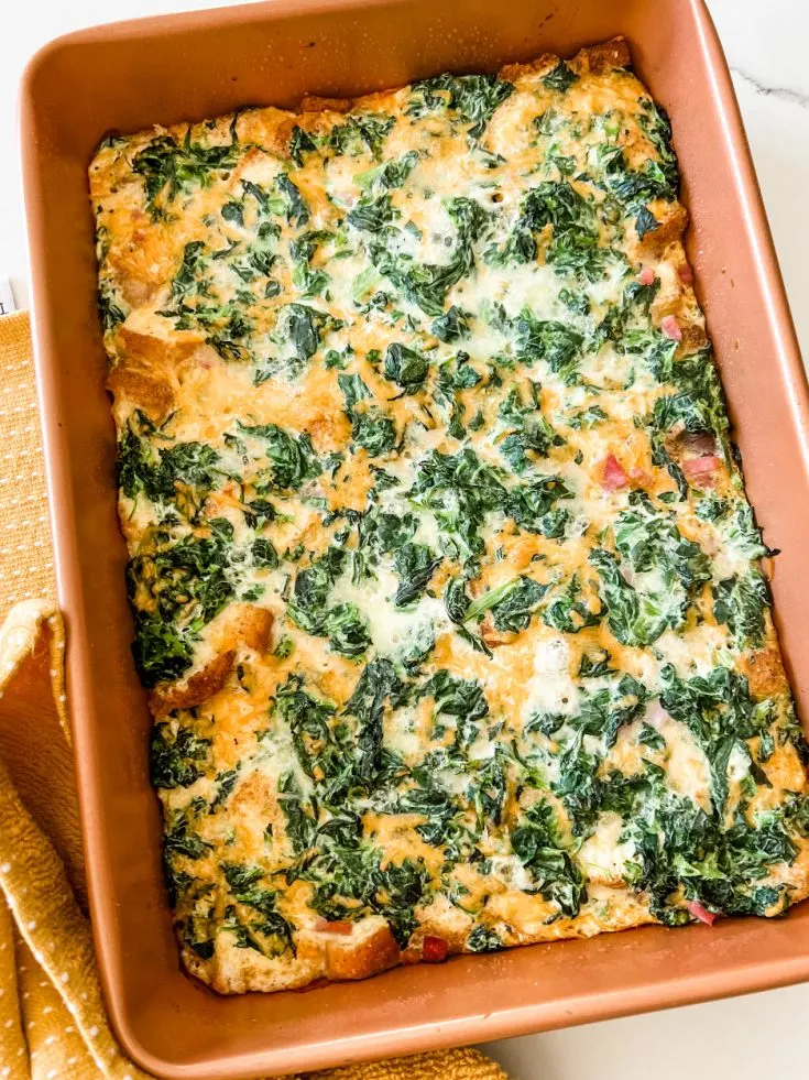 Ham, Spinach, and Egg Casserole