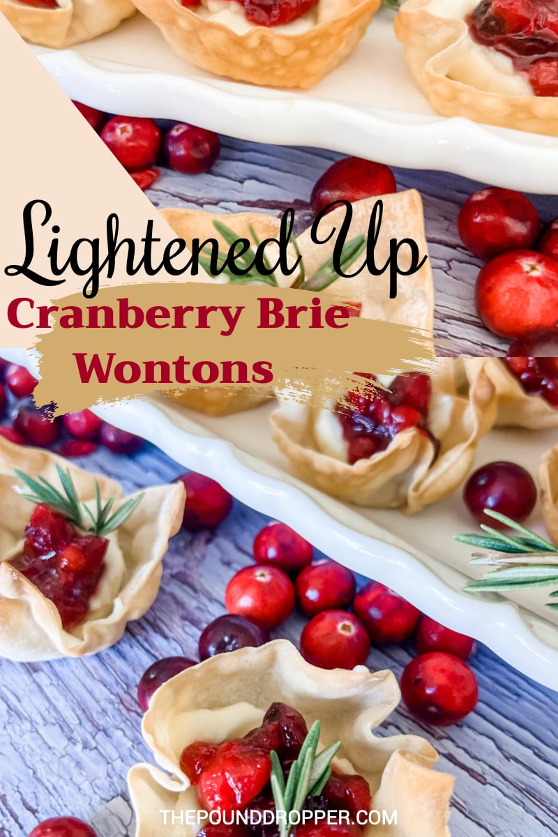 Lightened Up Cranberry Brie Wontons  via @pounddropper