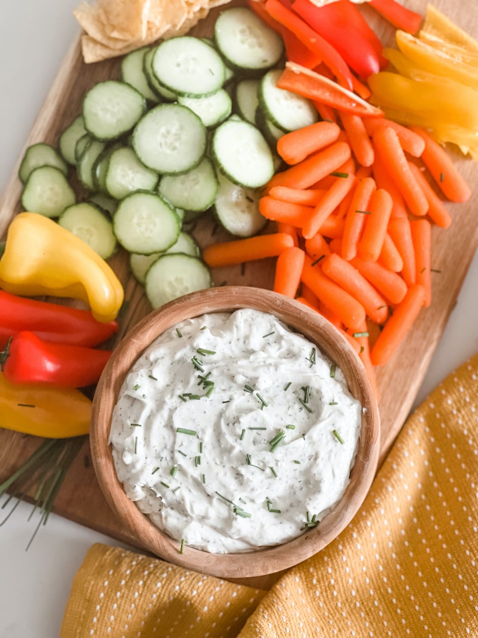 Best Lightened Up Chip and Veggie Dip Pound Dropper