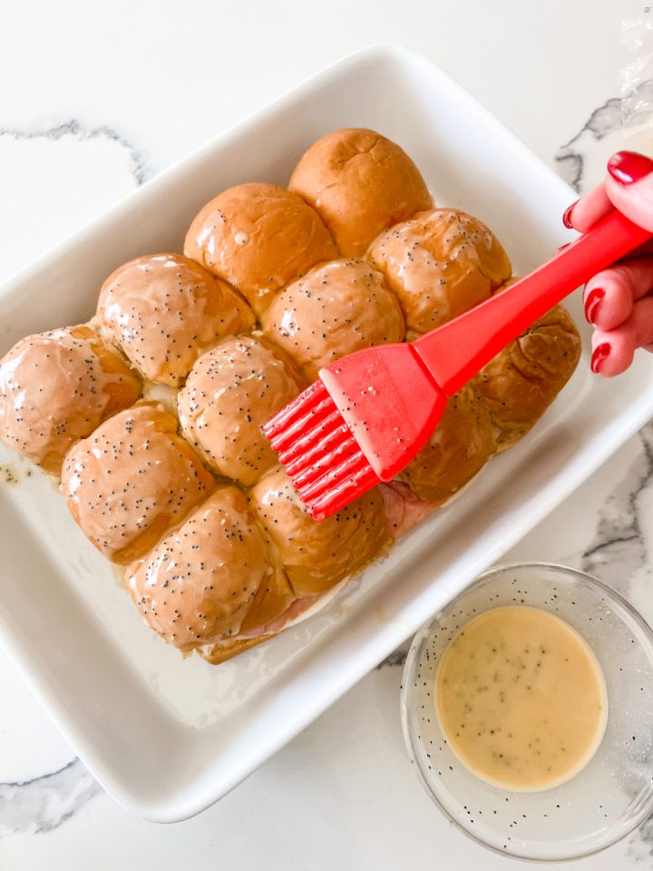 Lightened Up Ham and Cheese Sliders Pound Dropper